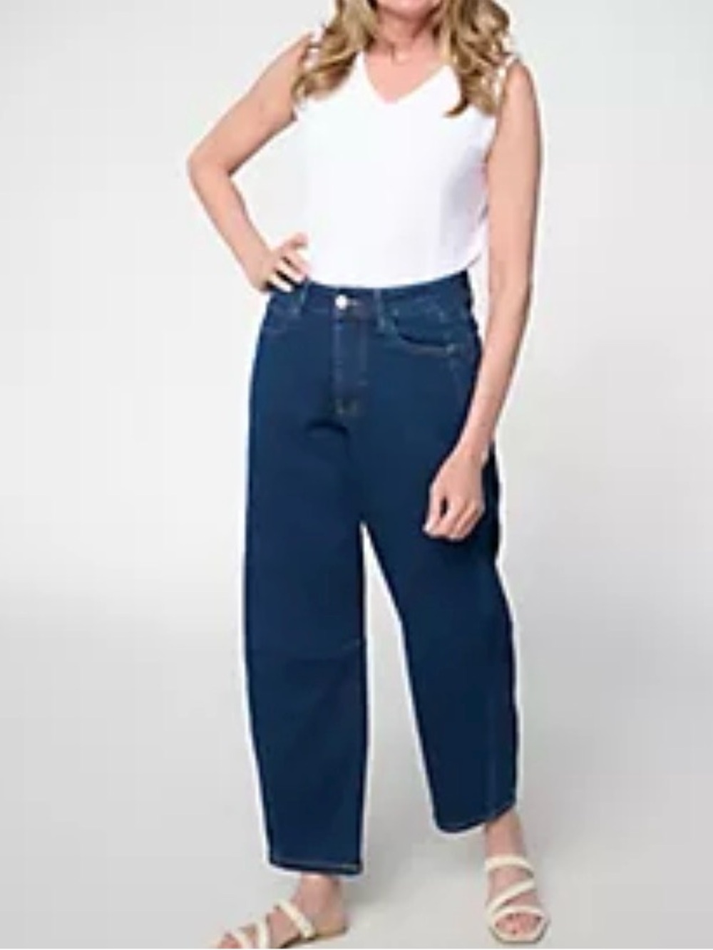 Warp & Weft Regular MYR Stretch Soft Curve Barrel Leg Jeans size 30p
